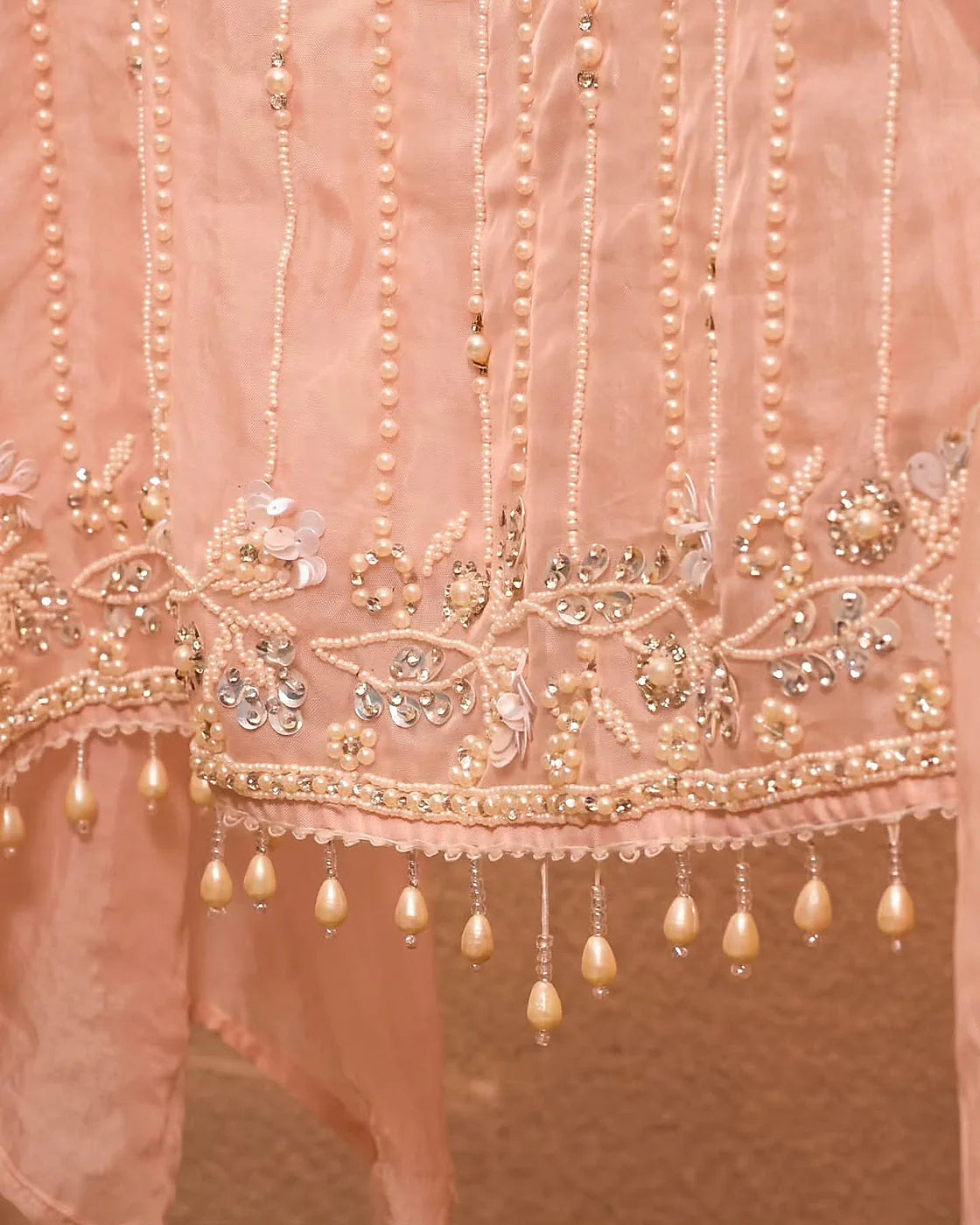 Peach Fine Ornamental Suit Design - Alternate Views