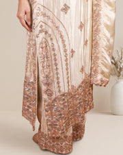 Artistry: ivory embroidered suit set, view 3