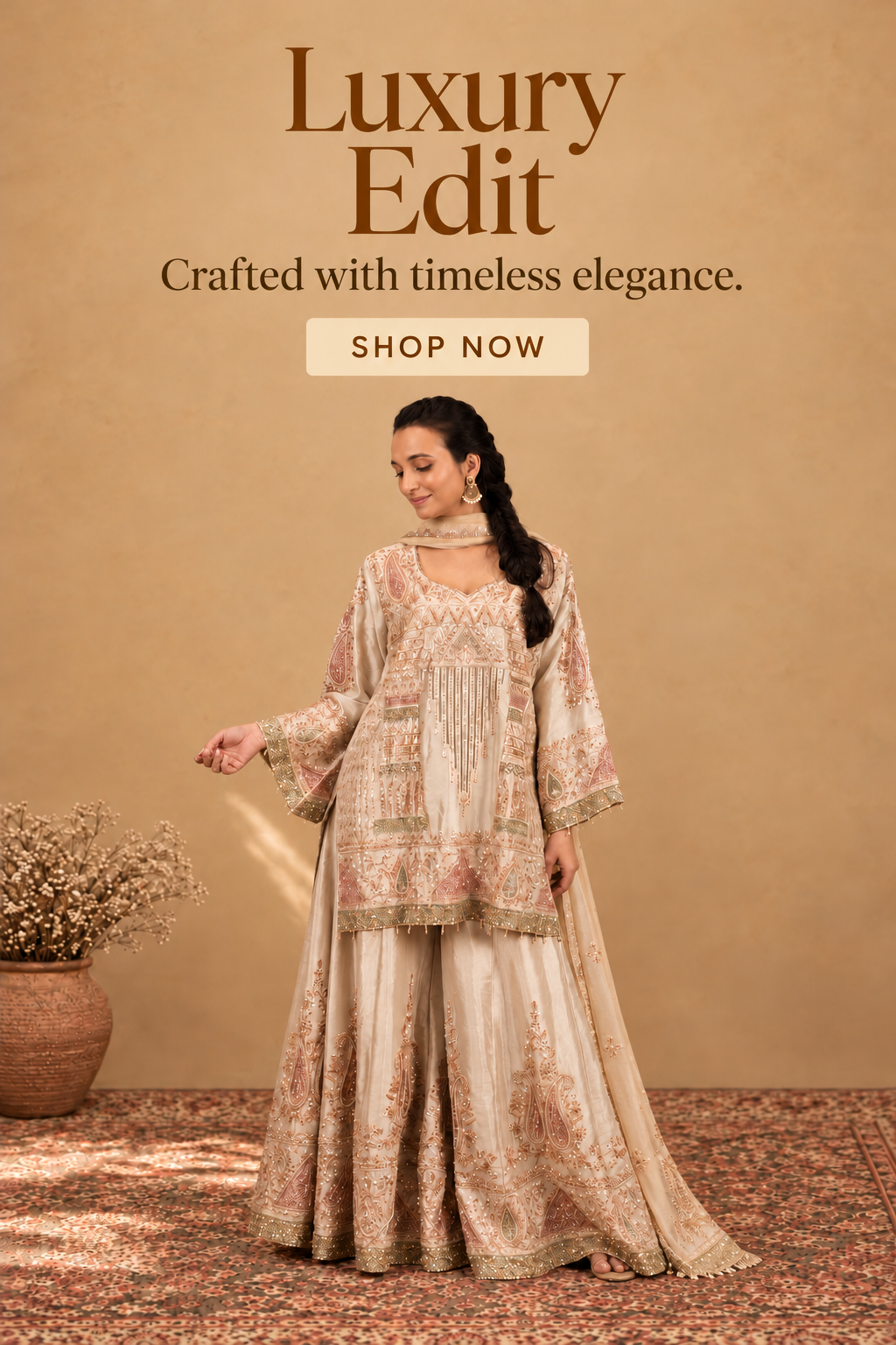 Luxury Edit. Crafted with timeless elegance. Shop Now.