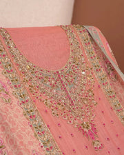 Blush Green Floral Embellished Suit Design