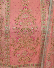 Blush Green Floral Embellished Suit Design