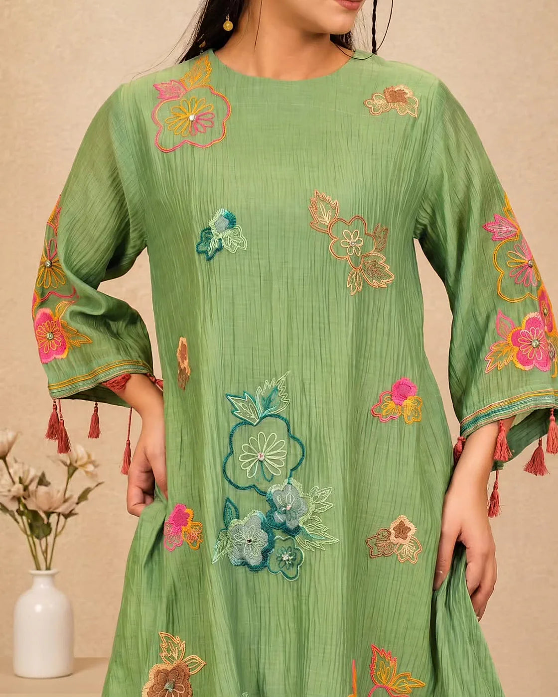 Emerald Bloom Suit Set