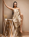 Champagne Lattice Medallion Suit Design