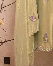 Lemon Ornamental Motif Suit Design