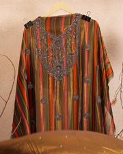Multicolour Stripe Embellished Suit Design